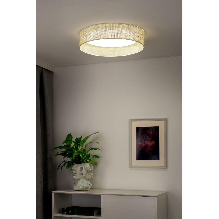 Duolla - LED Плафониера ROLLER LED/24W/230V Ø 45 см бежов