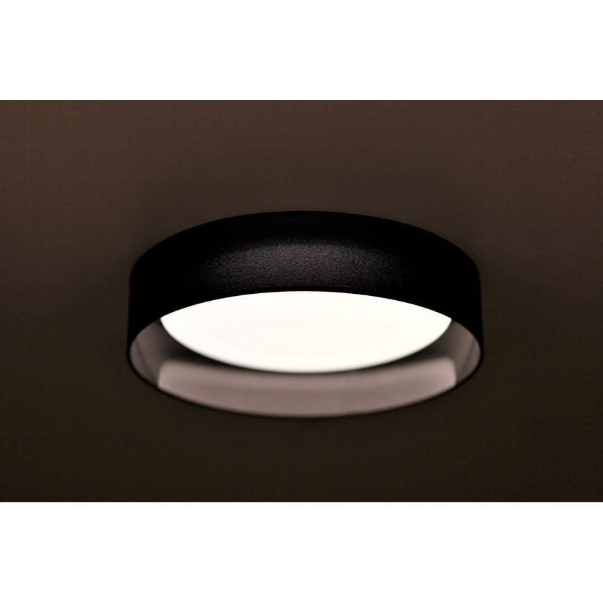 Duolla - LED Плафониера ROLLER LED/24W/230V Ø 45 см черен