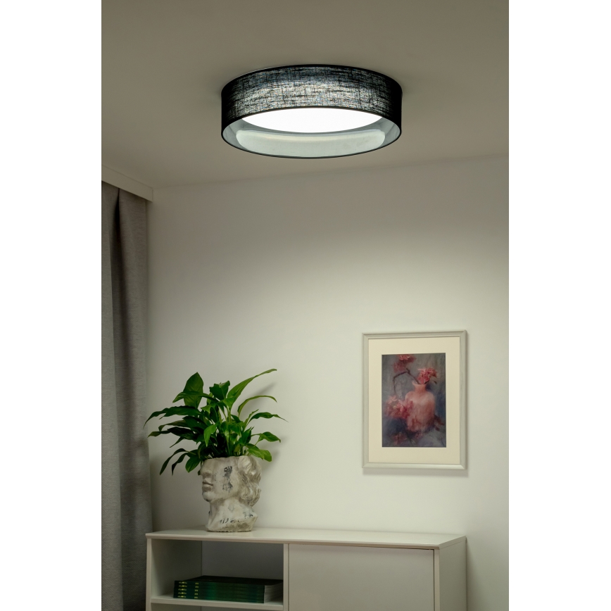 Duolla - LED Плафониера ROLLER LED/24W/230V Ø 45 см черен