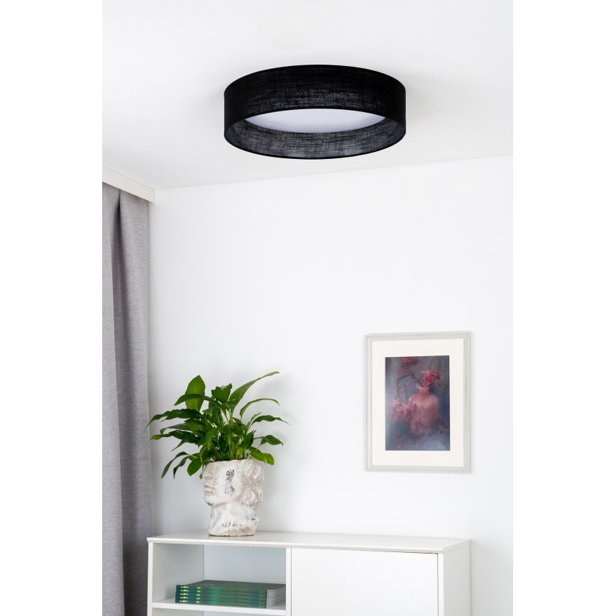 Duolla - LED Плафониера ROLLER LED/24W/230V Ø 45 см черен