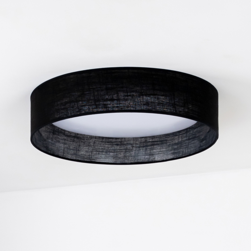 Duolla - LED Плафониера ROLLER LED/24W/230V Ø 45 см черен