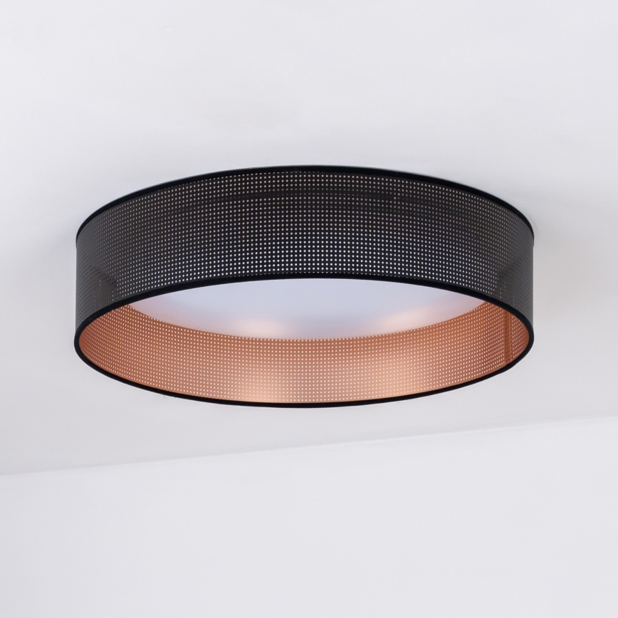 Duolla - LED Плафониера ROLLER LED/24W/230V Ø 45 см черен/меден