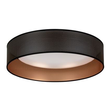Duolla - LED Плафониера ROLLER LED/24W/230V Ø 45 см черен/меден