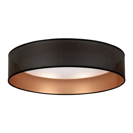 Duolla - LED Плафониера ROLLER LED/24W/230V Ø 45 см черен/меден