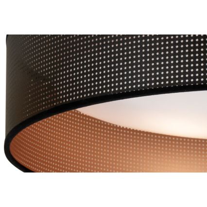 Duolla - LED Плафониера ROLLER LED/24W/230V Ø 45 см черен/меден