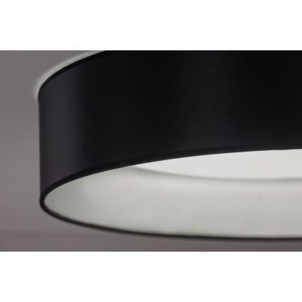 Duolla - LED Плафониера ROLLER LED/24W/230V Ø 45 см черен/сребрист