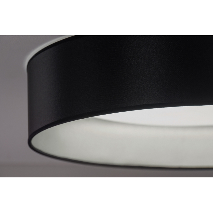 Duolla - LED Плафониера ROLLER LED/24W/230V Ø 45 см черен/сребрист