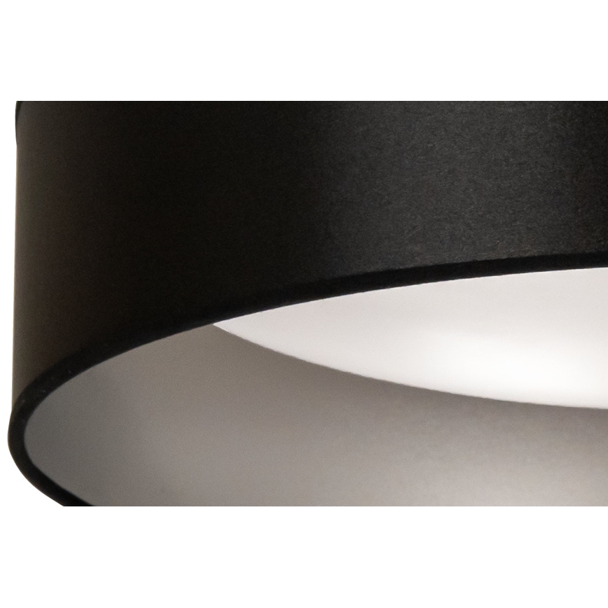 Duolla - LED Плафониера ROLLER LED/24W/230V Ø 45 см черен/сребрист