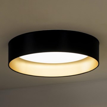 Duolla - LED Плафониера ROLLER LED/24W/230V Ø 45 см черен/златист