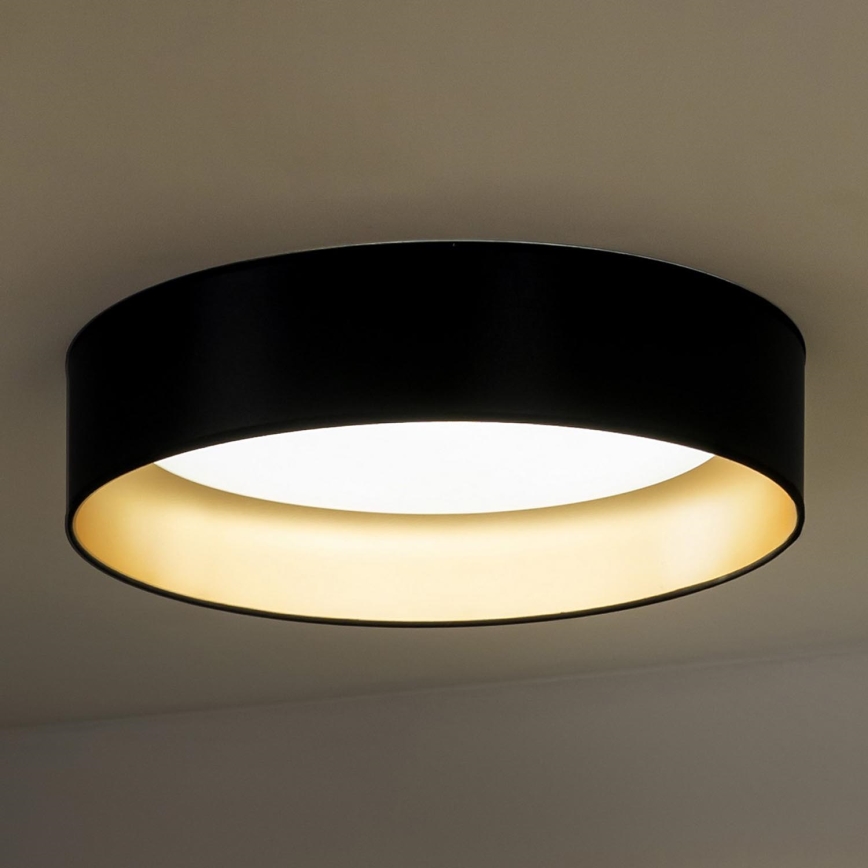 Duolla - LED Плафониера ROLLER LED/24W/230V Ø 45 см черен/златист