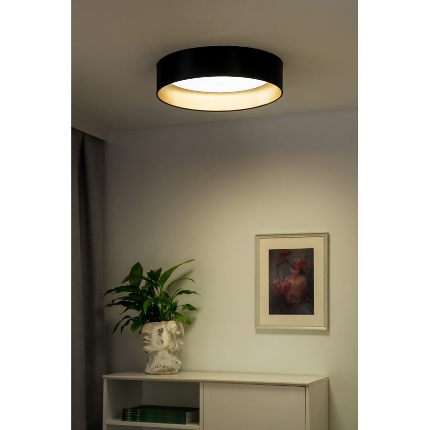 Duolla - LED Плафониера ROLLER LED/24W/230V Ø 45 см черен/златист