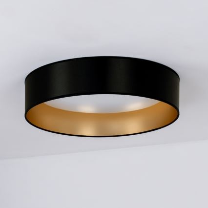 Duolla - LED Плафониера ROLLER LED/24W/230V Ø 45 см черен/златист
