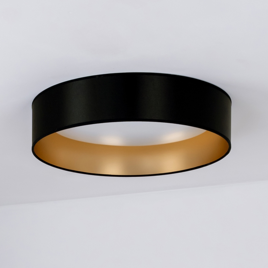 Duolla - LED Плафониера ROLLER LED/24W/230V Ø 45 см черен/златист