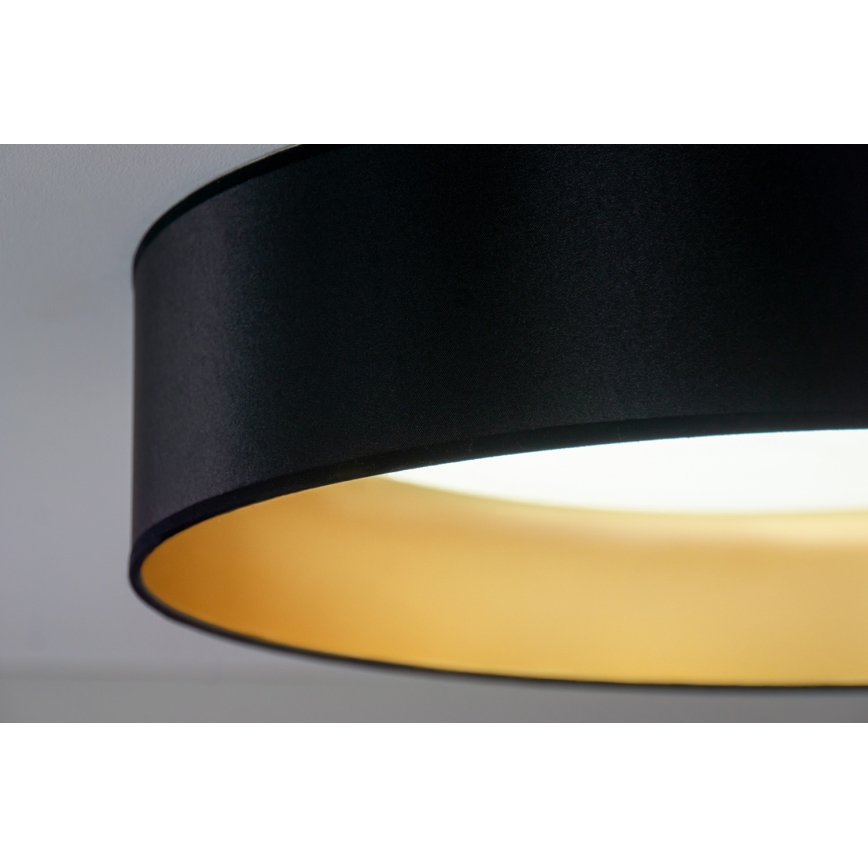 Duolla - LED Плафониера ROLLER LED/24W/230V Ø 45 см черен/златист