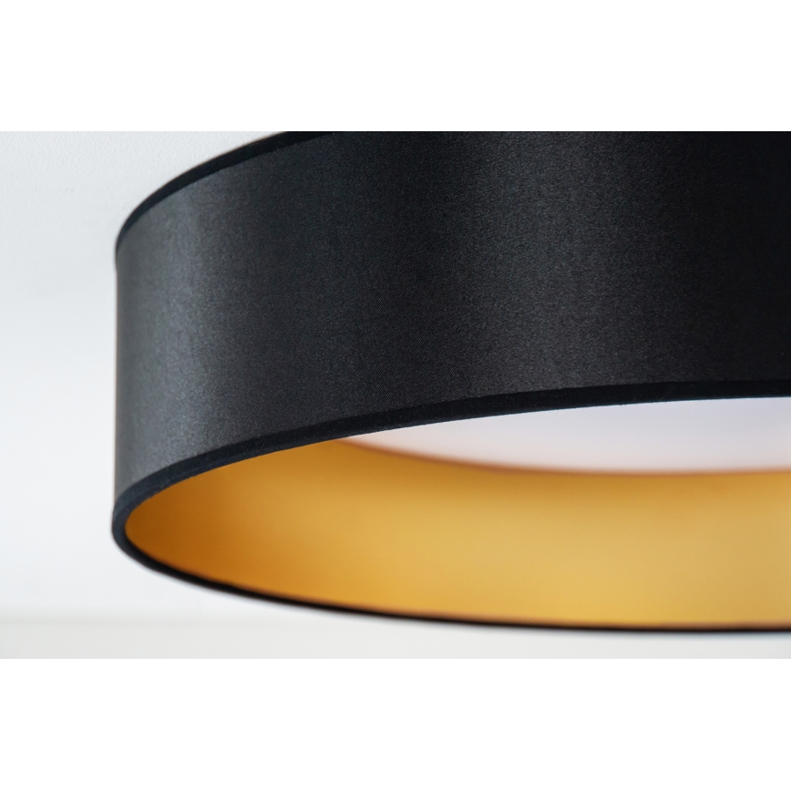 Duolla - LED Плафониера ROLLER LED/24W/230V Ø 45 см черен/златист
