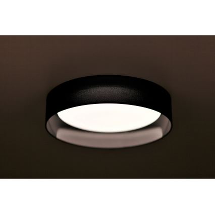 Duolla - LED Плафониера ROLLER LED/24W/230V Ø 45 см черен