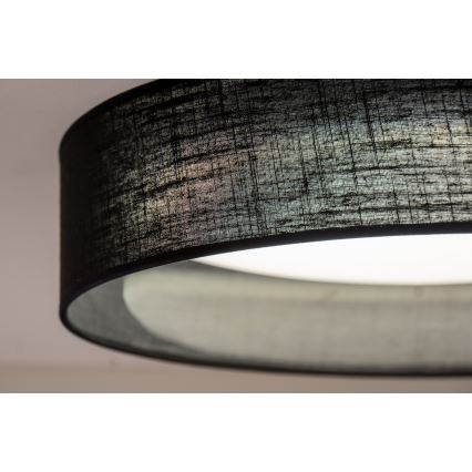 Duolla - LED Плафониера ROLLER LED/24W/230V Ø 45 см черен