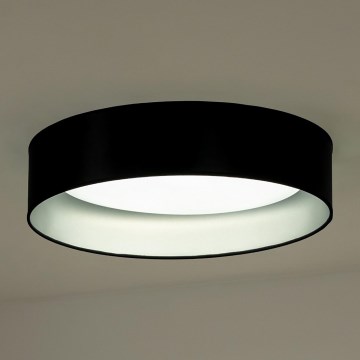 Duolla - LED Плафониера ROLLER LED/24W/230V Ø 45 см черен/сребрист