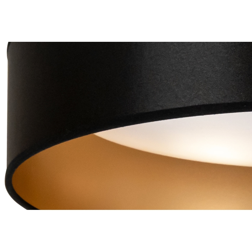 Duolla - LED Плафониера ROLLER LED/24W/230V Ø 45 см черен/златист