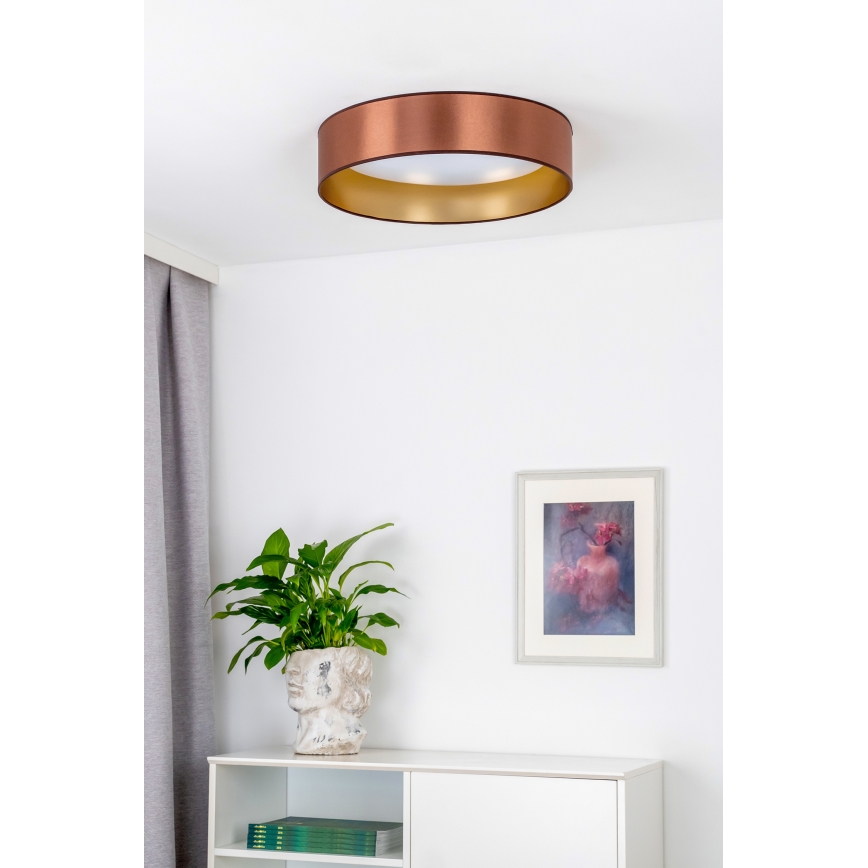 Duolla - LED Плафониера ROLLER LED/24W/230V Ø 45 см меден/златист
