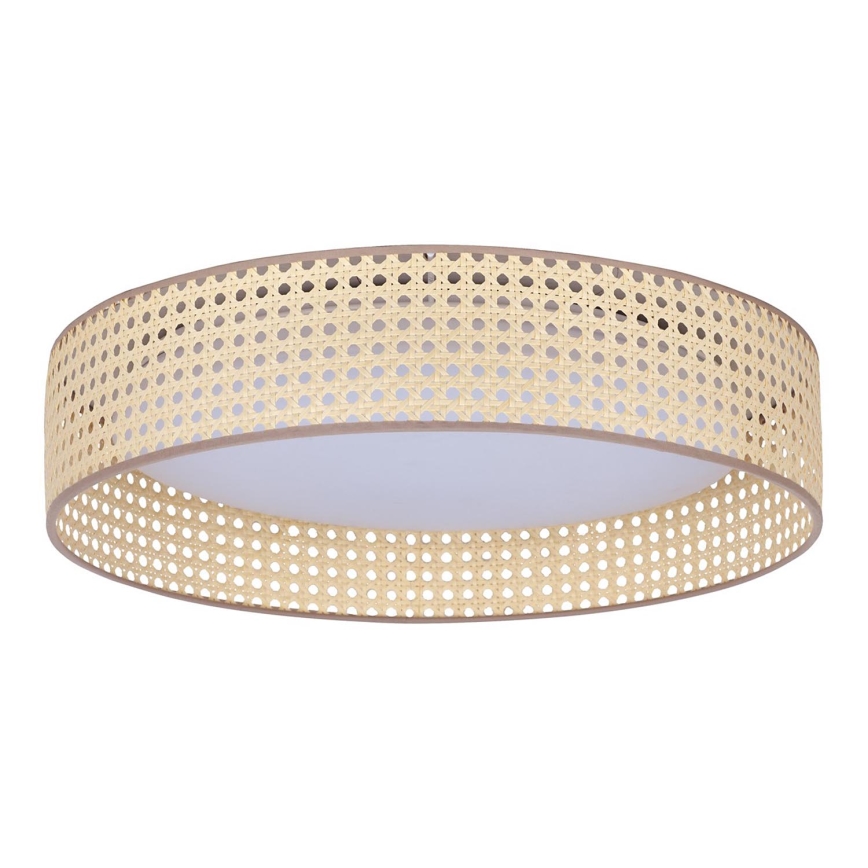 Duolla - LED Плафониера ROLLER LED/24W/230V Ø 45 см ратан