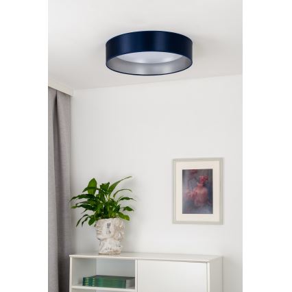 Duolla - LED Плафониера ROLLER LED/24W/230V Ø 45 см син/сребрист