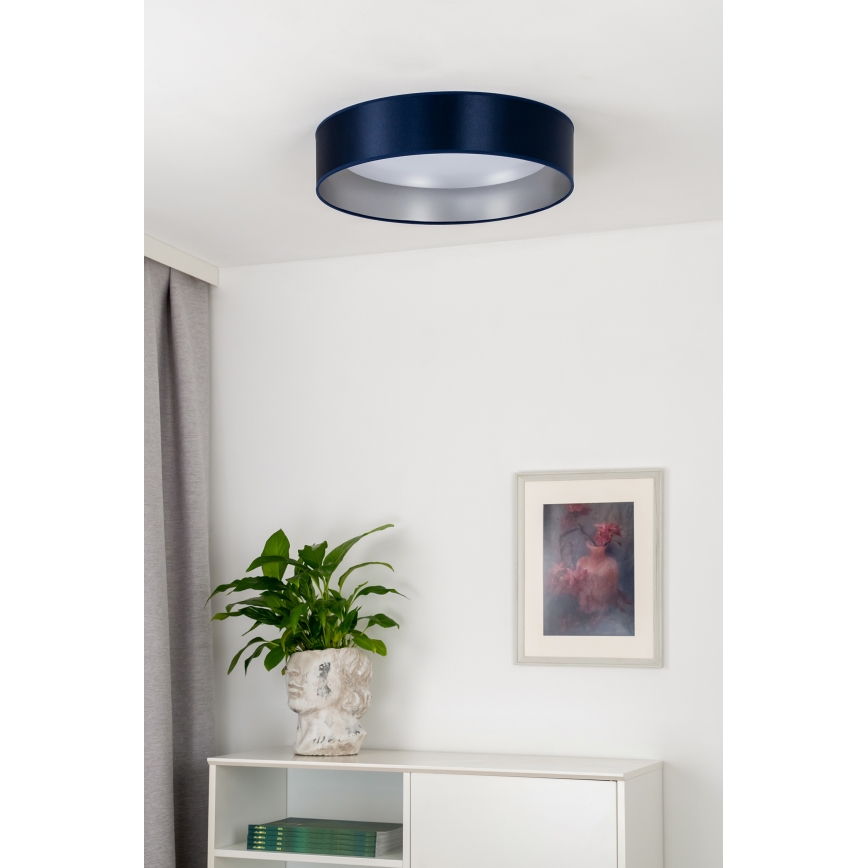Duolla - LED Плафониера ROLLER LED/24W/230V Ø 45 см син/сребрист