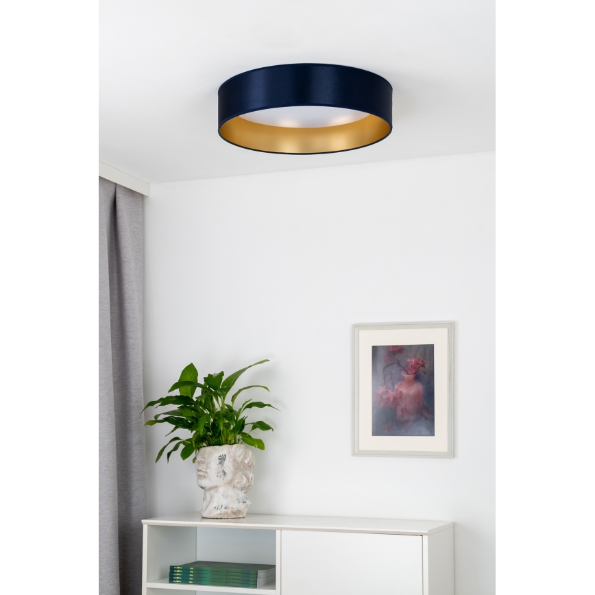 Duolla - LED Плафониера ROLLER LED/24W/230V Ø 45 см син/златист