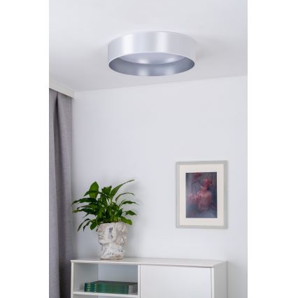 Duolla - LED Плафониера ROLLER LED/24W/230V Ø 45 см сребрист