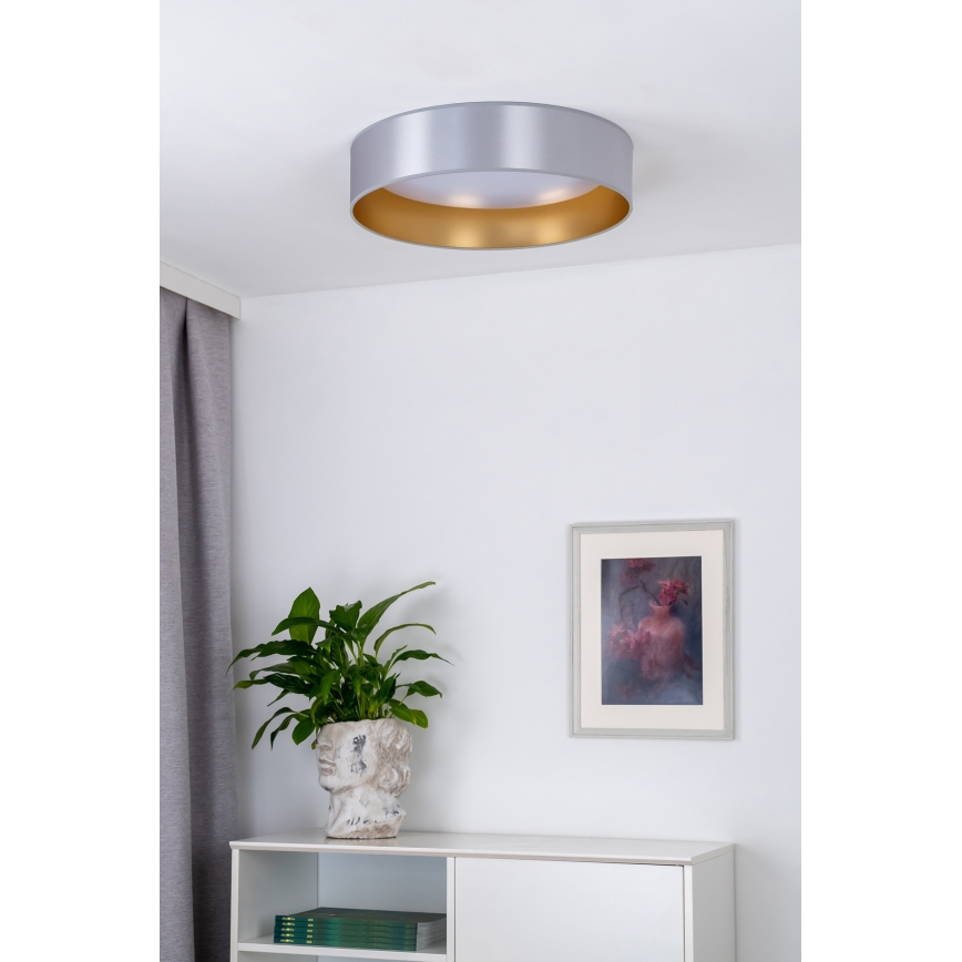 Duolla - LED Плафониера ROLLER LED/24W/230V Ø 45 см сребрист/златист