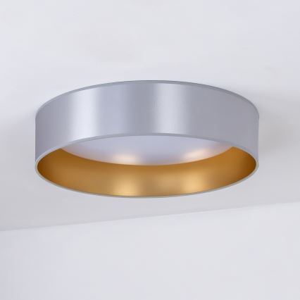 Duolla - LED Плафониера ROLLER LED/24W/230V Ø 45 см сребрист/златист