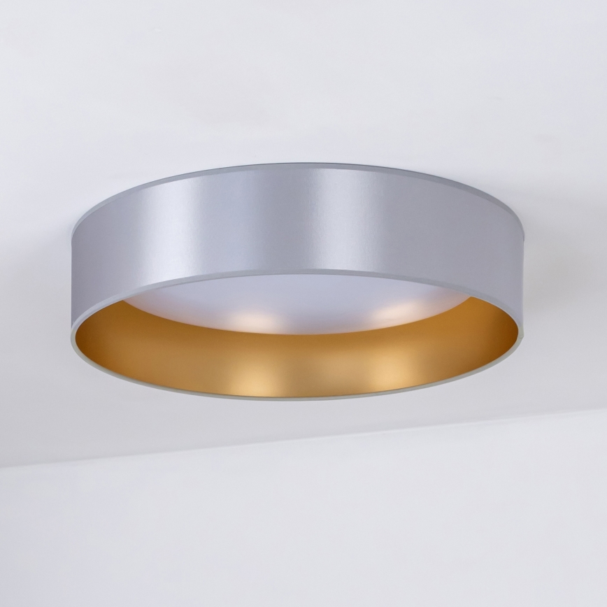 Duolla - LED Плафониера ROLLER LED/24W/230V Ø 45 см сребрист/златист