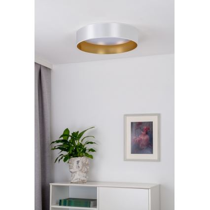 Duolla - LED Плафониера ROLLER LED/24W/230V Ø 45 см сребрист/златист