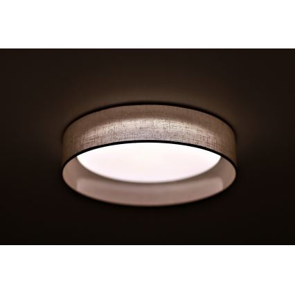 Duolla - LED Плафониера ROLLER LED/24W/230V Ø 45 см светлосив
