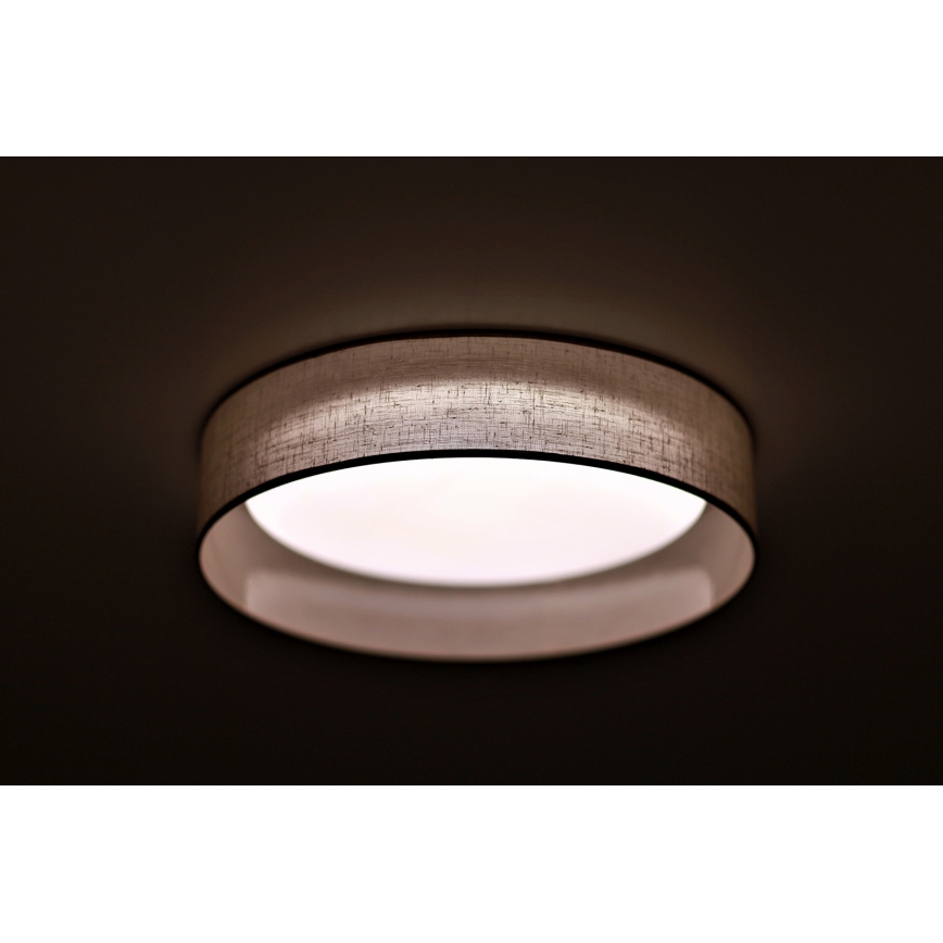 Duolla - LED Плафониера ROLLER LED/24W/230V Ø 45 см светлосив