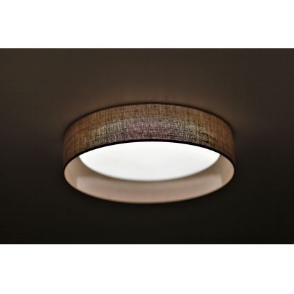 Duolla - LED Плафониера ROLLER LED/24W/230V Ø 45 см светлокафяво
