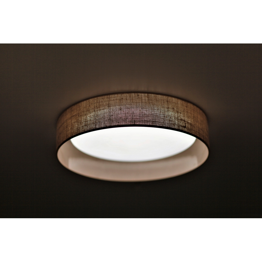 Duolla - LED Плафониера ROLLER LED/24W/230V Ø 45 см светлокафяво