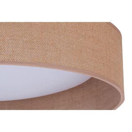 Duolla - LED Плафониера ROLLER LED/24W/230V Ø 45 см светлокафяво