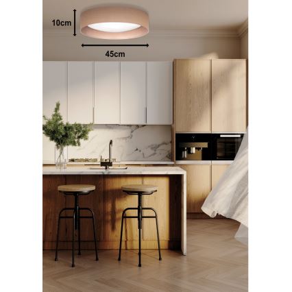 Duolla - LED Плафониера ROLLER LED/24W/230V Ø 45 см светлокафяво