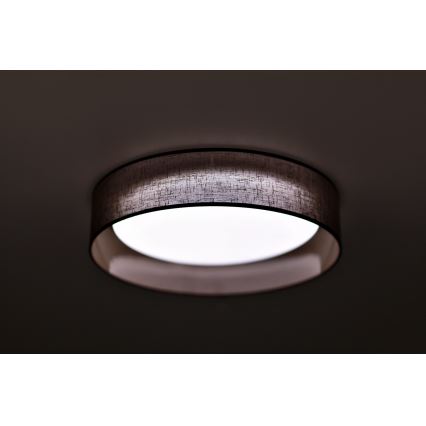Duolla - LED Плафониера ROLLER LED/24W/230V Ø 45 см тъмнокафяв