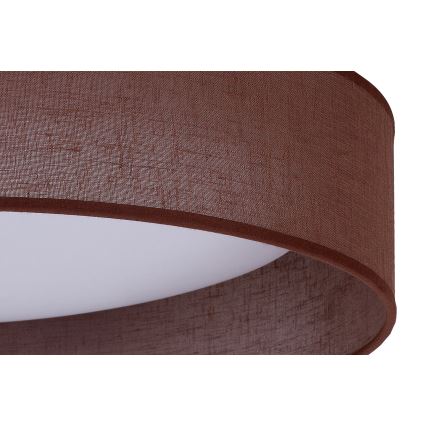 Duolla - LED Плафониера ROLLER LED/24W/230V Ø 45 см тъмнокафяв