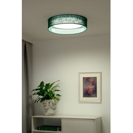 Duolla - LED Плафониера ROLLER LED/24W/230V Ø 45 см зелен