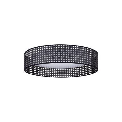 Duolla - LED Плафониера ROLLER RATTAN LED/24W/230V Ø 45 см черен