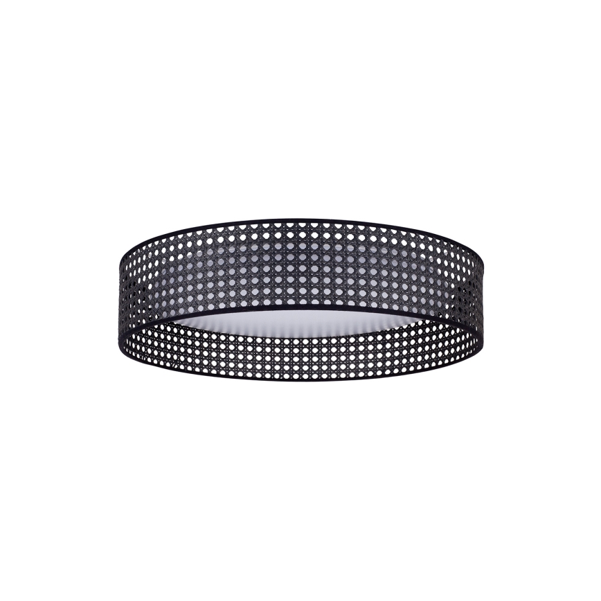 Duolla - LED Плафониера ROLLER RATTAN LED/24W/230V Ø 45 см черен