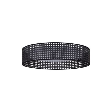 Duolla - LED Плафониера ROLLER RATTAN LED/24W/230V Ø 45 см черен