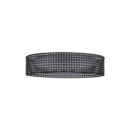 Duolla - LED Плафониера ROLLER RATTAN LED/24W/230V Ø 45 см черен