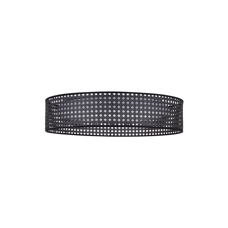 Duolla - LED Плафониера ROLLER RATTAN LED/24W/230V Ø 45 см черен