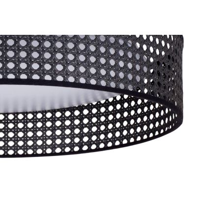 Duolla - LED Плафониера ROLLER RATTAN LED/24W/230V Ø 45 см черен