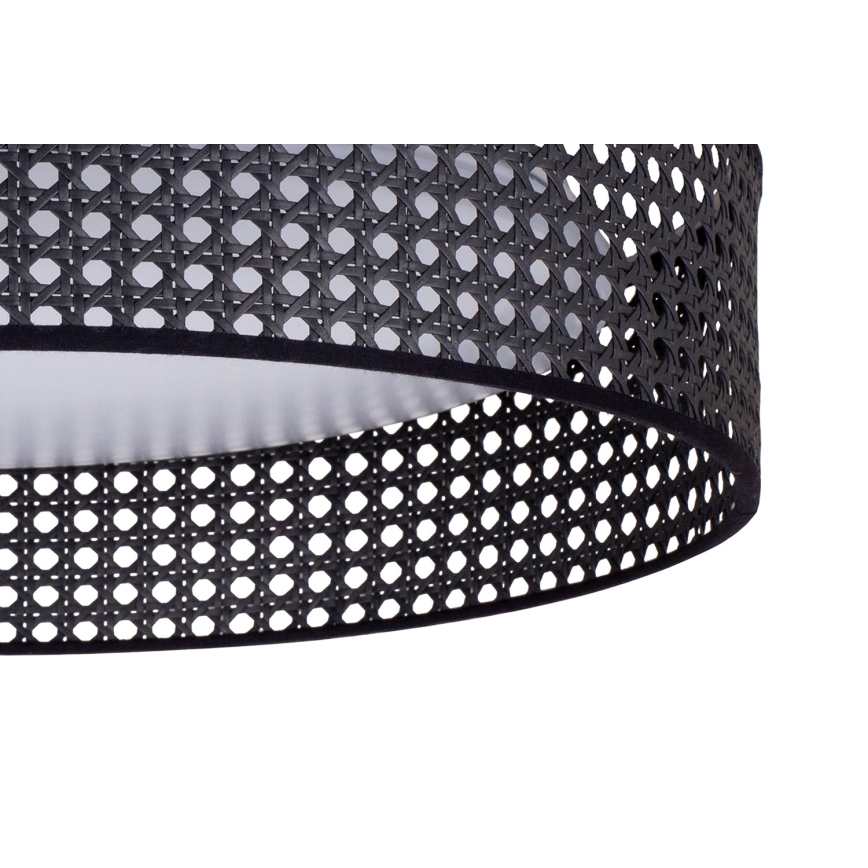 Duolla - LED Плафониера ROLLER RATTAN LED/24W/230V Ø 45 см черен