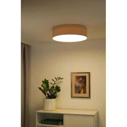 Duolla - LED таванно осветително тяло CORTINA LED/26W/230V диаметър 30 см 4000K бежово